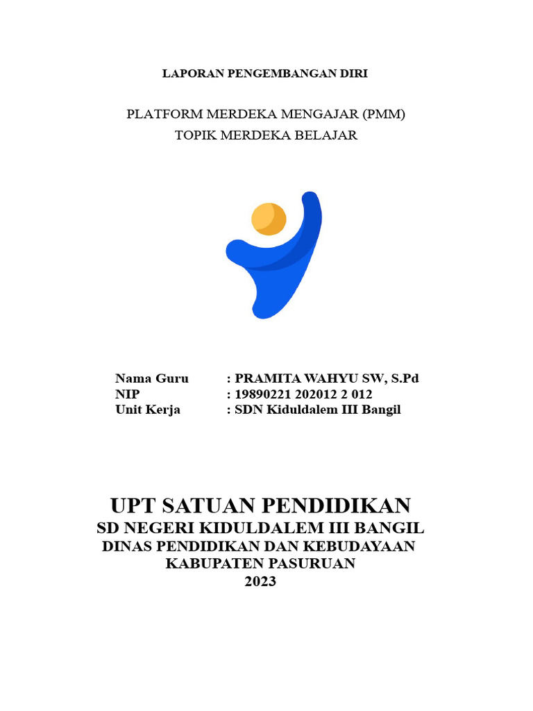 Laporan Pengembangan Diri Guru PMM | PDF | Karier & Perkembangan