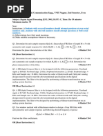 Question Paper - ECL304 - DSP