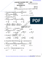 11th Maths 2nd Revision Question Paper & Answer Key EM Thiruvallur DT