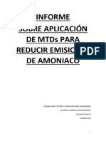 INFORME SOBRE APLICACIÓN DE MTDs PARA REDUCIR EMISIONES DE AMONIACO