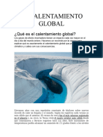 El Calentamiento Global