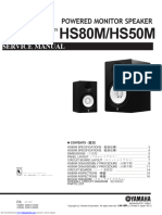 HS80M/HS50M: Powered Monitor Speaker