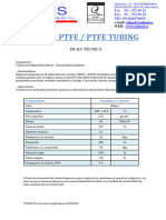 Especificación Tubing PTFE