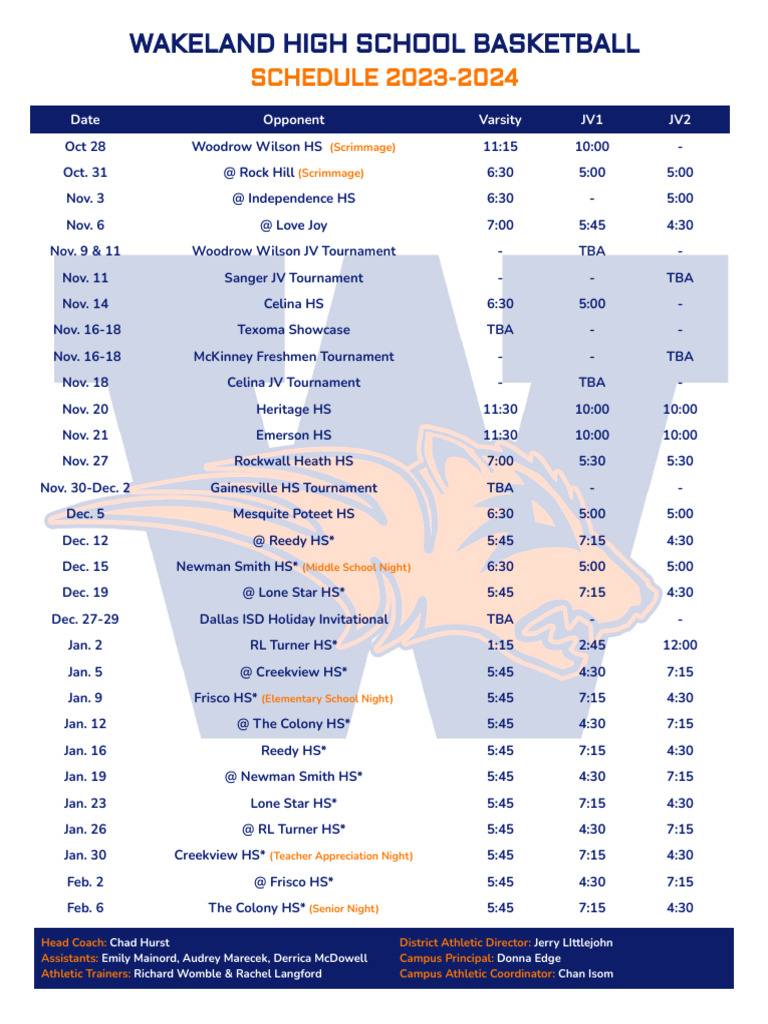 2324 Schedule Whs GBB PDF