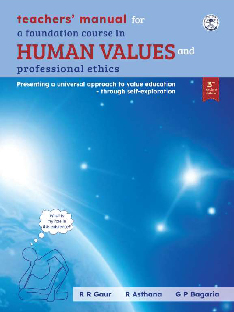 Teachers Manual Foundation Course in Human Values and Professional
