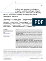 Adverse Events in Children and Adolescents Undergoing Allergen Immunotherapy For Respiratory Allergies