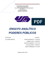 Ensayo Analitico. Poderes Publicos.