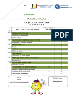 Schema Oraraclasa A Iia A