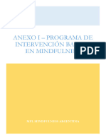 Anexo I - Programa de Intervención Basado en Mindfulness