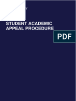 Student Academic Appeal Procedure