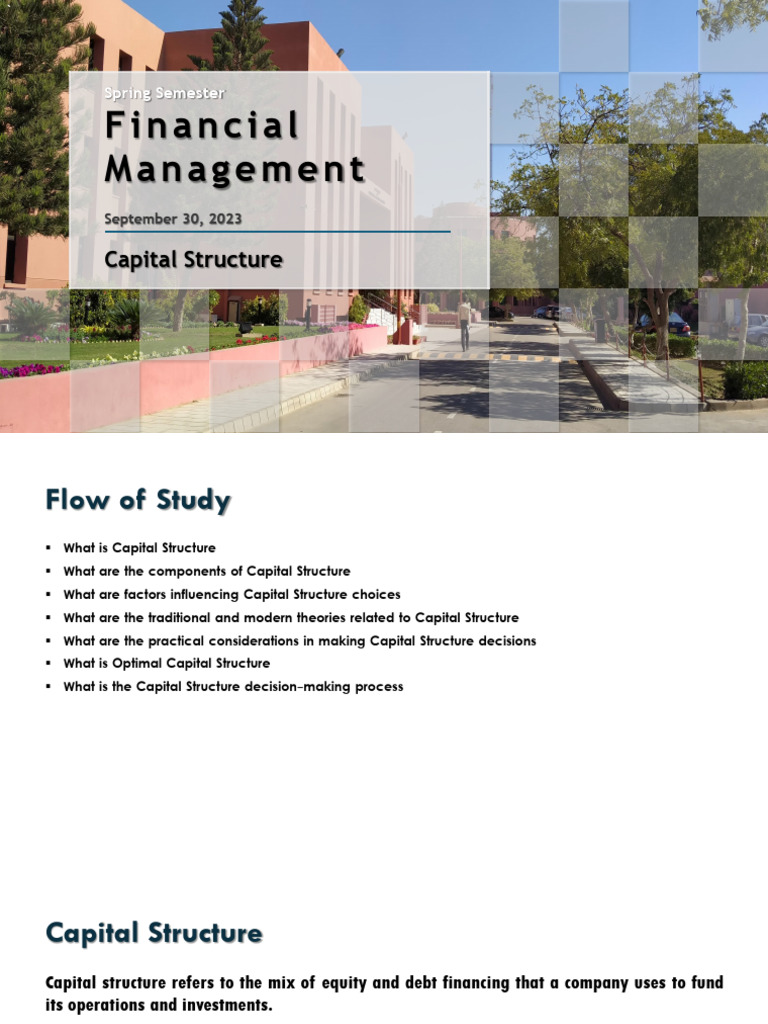 Capital Structure PDF Capital Structure Financial Capital