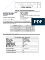 Hoja de Seguridad Fondo Cromato de Zinc