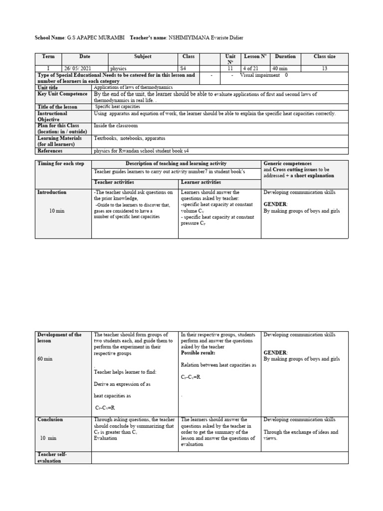 Lesson9 s4 | PDF | Learning | Teachers