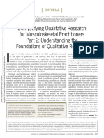 Klem Et Al 2021 - Part 2 Understanding The Foundations of Qualitative Research