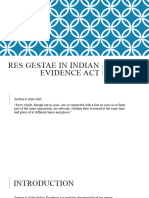 Res Gestae in Indian Evidence Act