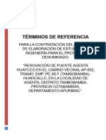 TDR Ioarr - Puente Agenta Huaycco