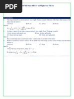 NCERT-Ray Optics-Plane and Spherica Mirror-DPP-01