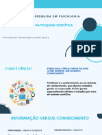 Aula 1 Metodologia de Pesquisa Ciêntífica