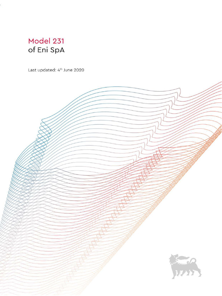 Eni Model 231 Overview and Governance | PDF | Internal Control | Board ...