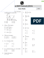 Basic Maths - DPP 07 (Extra) - Arjuna NEET Fastrack 2024