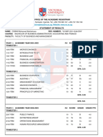 Vclass Statement of Results