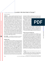 Polyunsaturated Ffaa in The Chain Fodd in Europe