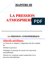 CHAPITRE III La Pression Atmosphérique ENS