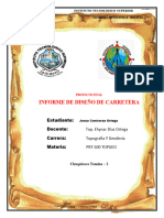 Informe de Diseño de Carretera