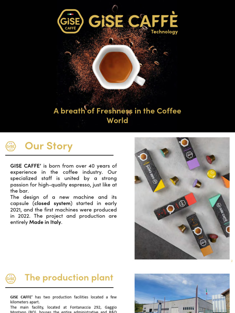 Gise Caffè: Innovative Capsule Coffee Solutions | PDF | Coffee | Drink