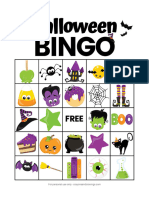 Halloween Bingo Cards