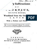 John Clarke - Vegetius - Military Institutions Of Vegetius In Five Books - translated from Latin