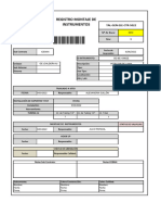 GE-BE-10802E : Registro Montaje de Instrumentos