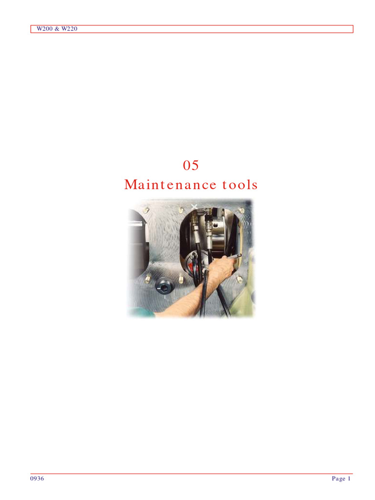 Chapter 05 Maintenance Tools PDF Pump Piston