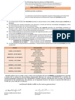 Cronograma de Evaluaciones Primaria II Periodo