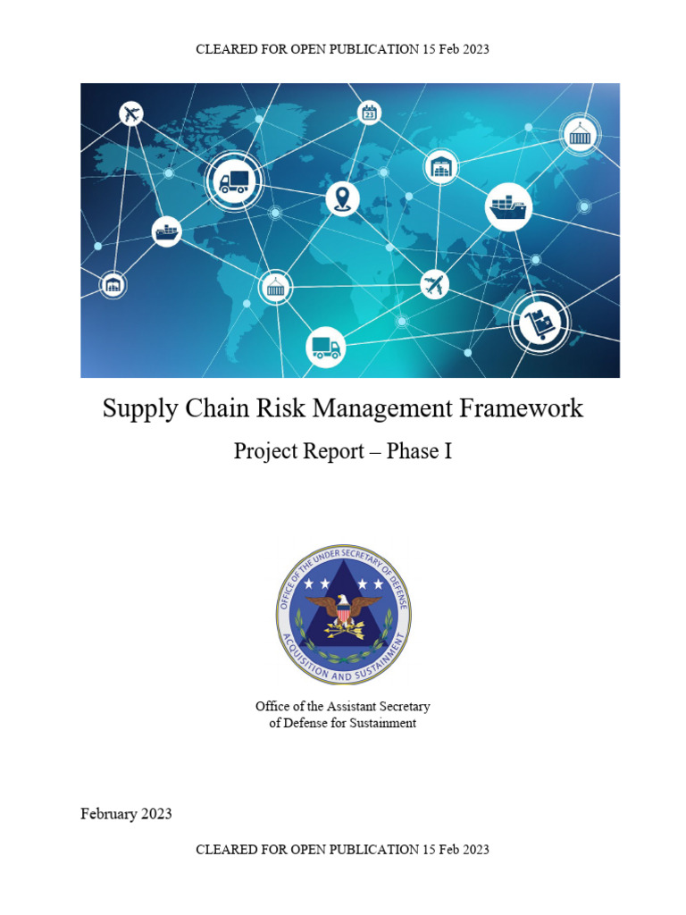 Supply Chain Risk Management Framework | PDF | Supply Chain | Computer ...