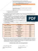 Cronograma de Evaluaciones Primaria 1p