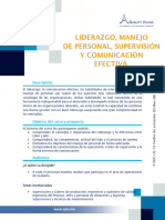 Liderazgo Manejo de Personal Supervisión y Comunicación Efectiva - CD
