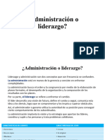 Administración o Liderazgo