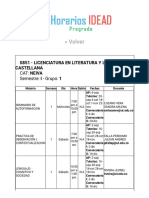 Horarios IDEAD