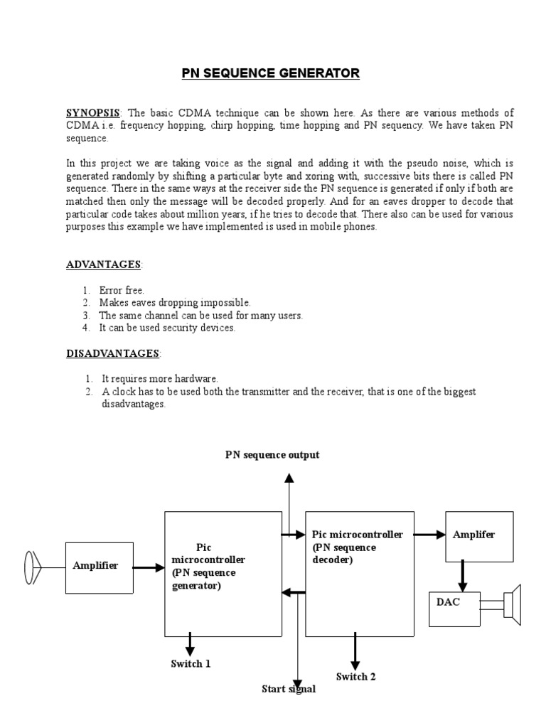 PN Sequence Generator | PDF