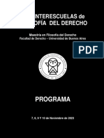 IX Interescuelas de Filosofia Del Derecho (2023) UBA