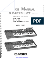 Service Manual Casio-Sk-8a