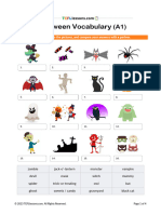 Открыть Halloween Vocabulary a1 Teacher