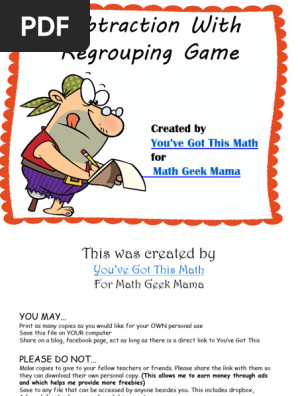 Subtraction With Regrouping Game Spbt9u (2)