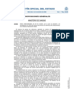 Boletín Oficial Del Estado: Ministerio de Sanidad