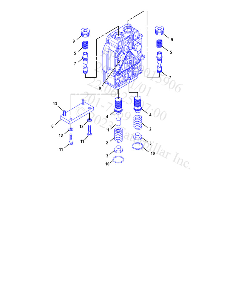 Caterpillar Brake Control Valve Parts List | PDF | Manufactured Goods