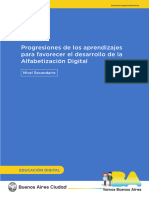 Progresiones de Los Aprendizajes para Favorecer El Desarrollo de La Alfabetización Digital-NS