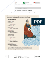 Ficha de Trabalho 3 - 1ºANO Poesia Trovadoresca