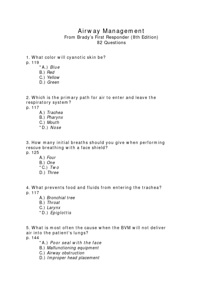 Airway Management Pdf Respiratory Tract Respiratory System