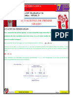 Ecuaciones de Primer Grado Coeficientes Enteros Nivel 3